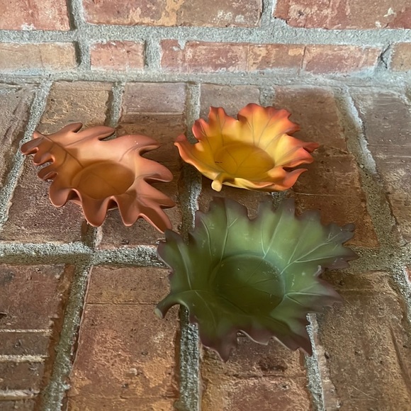 PartyLite Whispering Leaves Tealight Trio - Picture 1 of 7